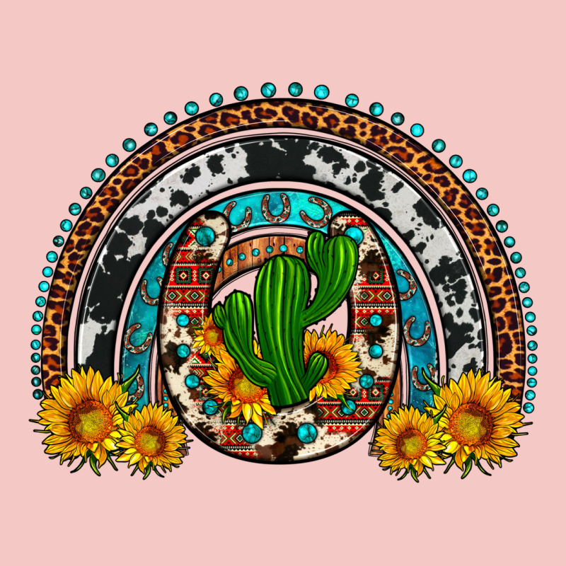 Cactus Sunflower Horseshoe Rainbow Urban Heavy Tee by Artiststas | Teevron