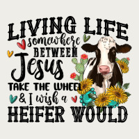 Living Life Somewhere Between Jesus Take The Wheel Zipper Hoodie | Teevron