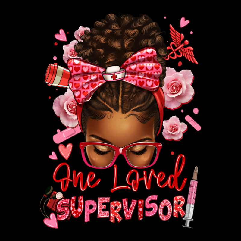 One Loved Supervisor Afro Messy Bun Premium Tee by texasbilliewilder | Teevron