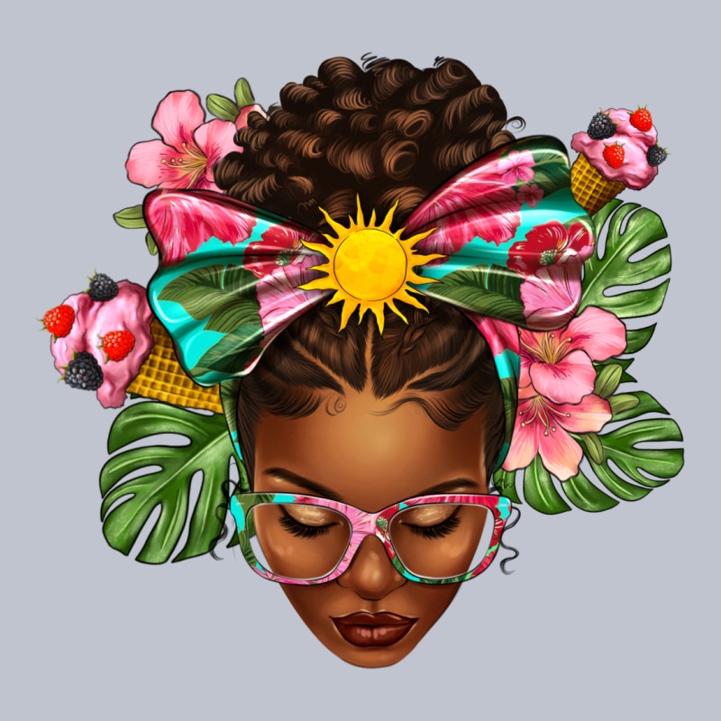 Afro Woman Summer Premium Hoodie by texasbilliewilder | Teevron