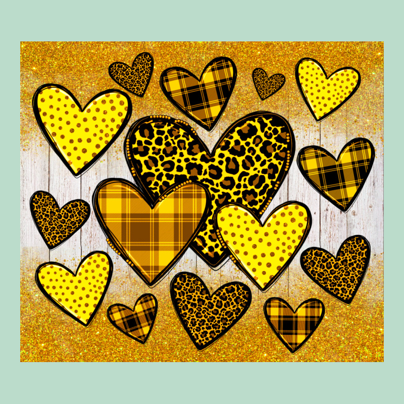 Yellow Hearts Premium Hoodie by JahusDesignShop | Teevron