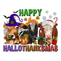 happy hallothanksmas with cow | Teevron