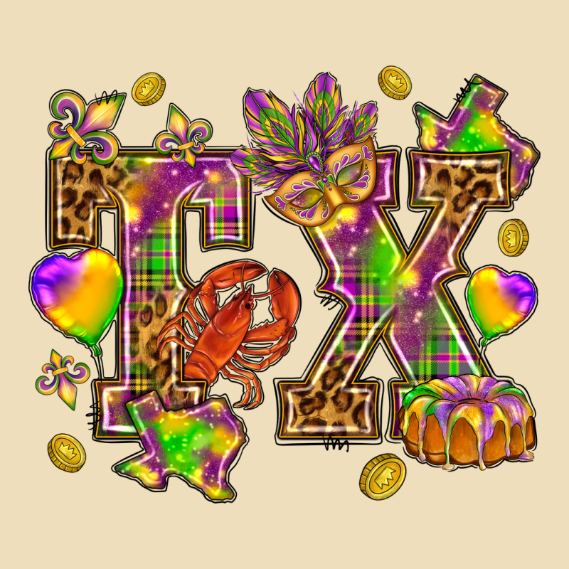 Texas Mardi Gras Premium Hoodie by NancyCooperArtShop | Teevron