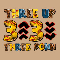 Three Up Three Down Softball Vintage Hoodie | Teevron