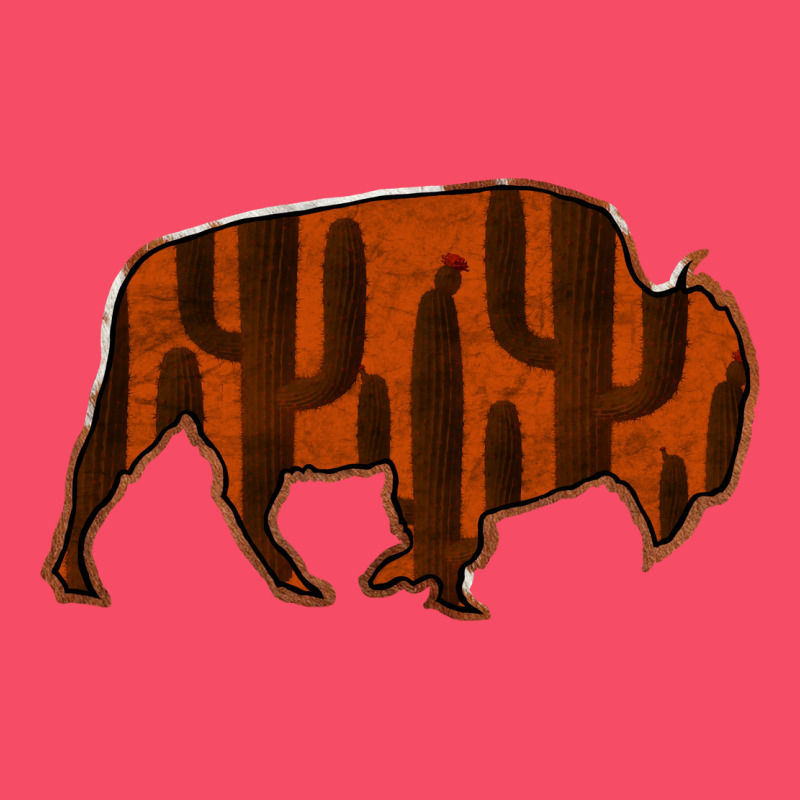 Red Cactus Bison Silhouette Premium Sweatshirt by Bettercallsaul | Teevron