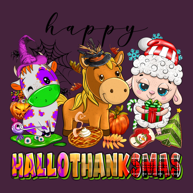 Happy Hallothanksmas Farm Animals Premium Tee by texasbilliewilder | Teevron