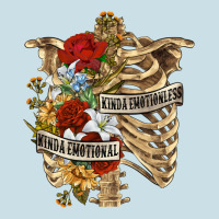 Kinda Emotionless Kinda Emotional Skeleton Ladies Tee | Teevron