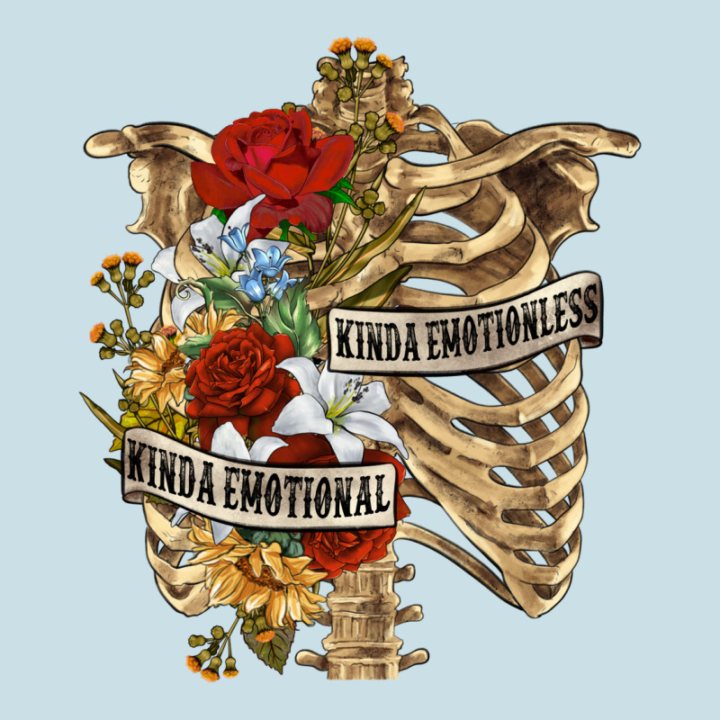 Kinda Emotionless Kinda Emotional Skeleton Ladies Tee by RanaPortraitStore | Teevron