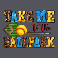 Take Me To The Ballpark Softball Vintage Hoodie | Teevron
