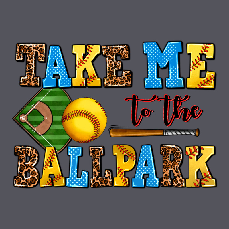 Take Me To The Ballpark Softball Vintage Hoodie by AdoDesignShop | Teevron