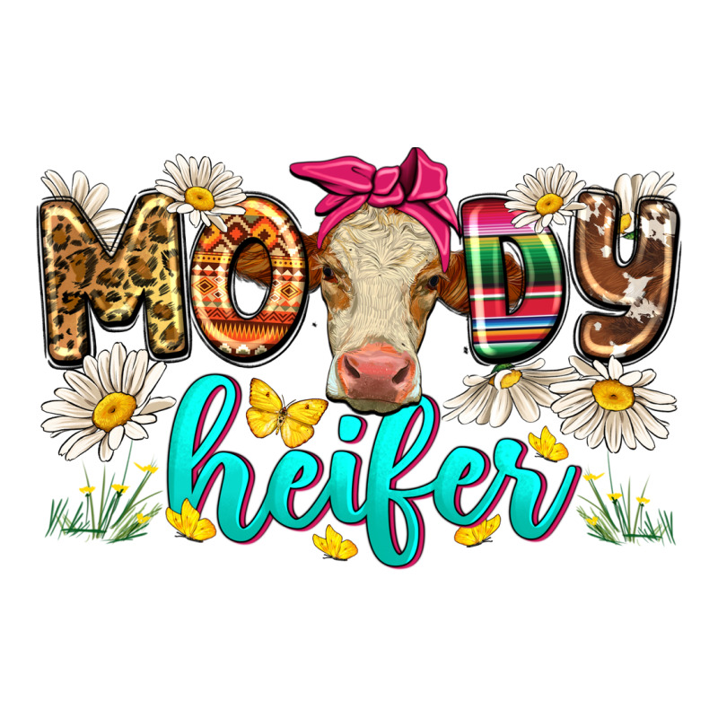 Moody Heifer Premium Tee by Zillion Design Studio | Teevron