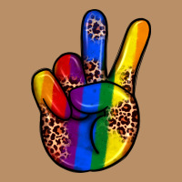 Pride Leopard Peace Hand Vintage Hoodie | Teevron