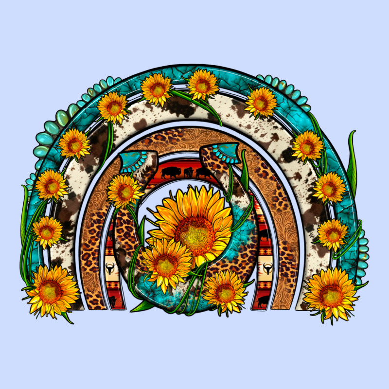 Sunflower Gemstone Leopard Cowhide Horseshoe Rainbow Urban Heavy Tee by Artiststas | Teevron