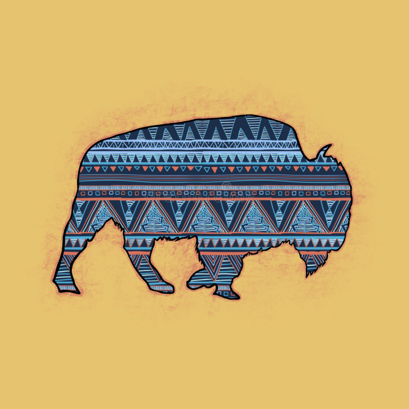 Bison Silhouette Blue Aztec Premium Sweatshirt by Bettercallsaul | Teevron
