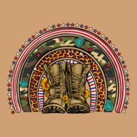 Soldier Boots Camouflage Leopard Gemstone Rainbow Vintage Tee | Teevron