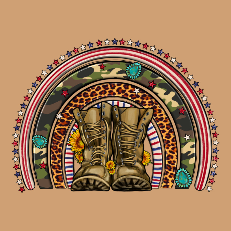 Soldier Boots Camouflage Leopard Gemstone Rainbow Vintage Tee by Artiststas | Teevron