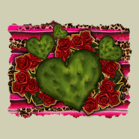 Valentine Cactus Heart With Roses Heavy Core Tee | Teevron