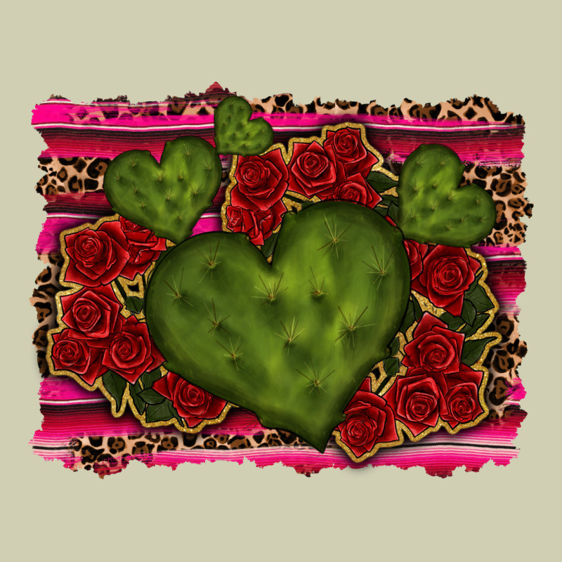 Valentine Cactus Heart With Roses Heavy Core Tee by RanaPortraitStore | Teevron