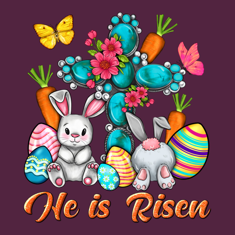 He Is Risen With Cross Easter Day Urban Hoodie by HowdyJamesFarm | Teevron