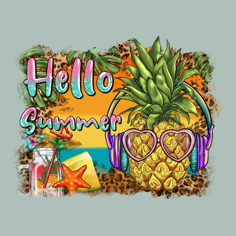 Hello Summer Pineapple Heavyweight Hoodie by BarkalooDesign | Teevron