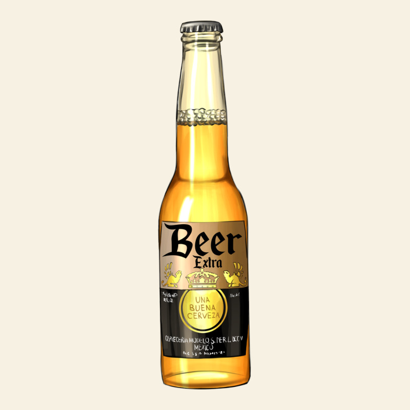 Yellow Beer Bottle Vintage Tee by AdoDesignShop | Teevron