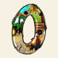 Farm Life Alphabet Numbers 0 Vintage Tee | Teevron