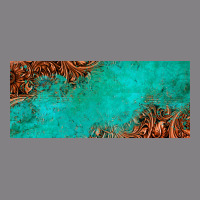 Tooled Leather Turquoise Glitter 11oz Mug Heavyweight Hoodie | Teevron