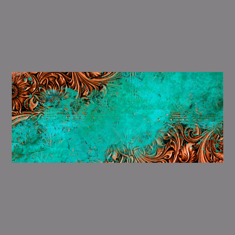 Tooled Leather Turquoise Glitter 11oz Mug Heavyweight Hoodie by Jasminsmagicworld | Teevron