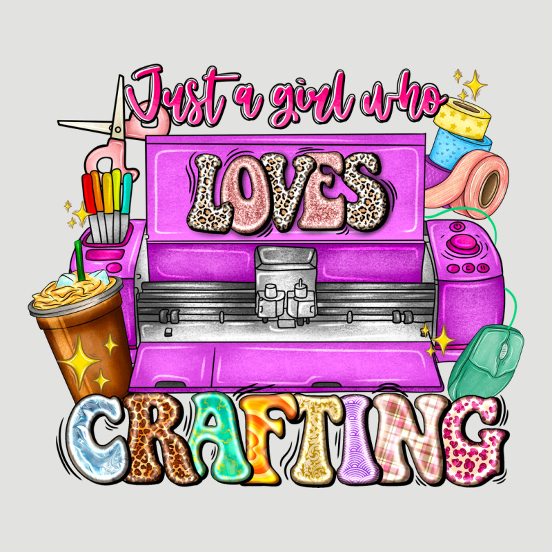 Just A Girl Who Loves Crafting Classic Tee by CowhideDigitalArt | Teevron