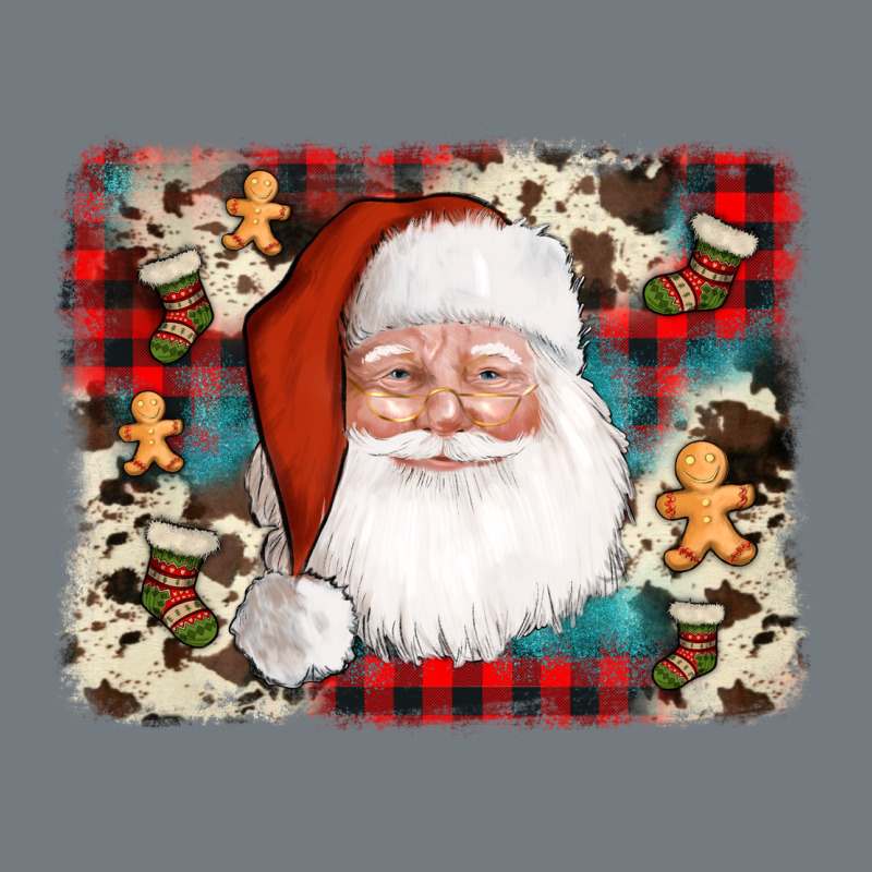 Cowhide Santa Cookie Socks Background Heavyweight Sweatshirt by AdoDesignShop | Teevron