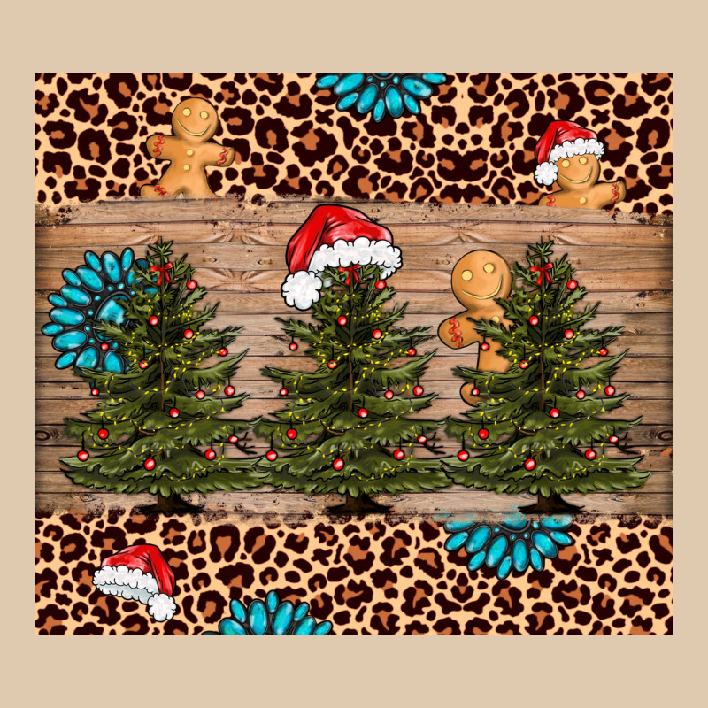Christmas Trees Leopard Heavyweight Sweatshirt by AdoDesignShop | Teevron