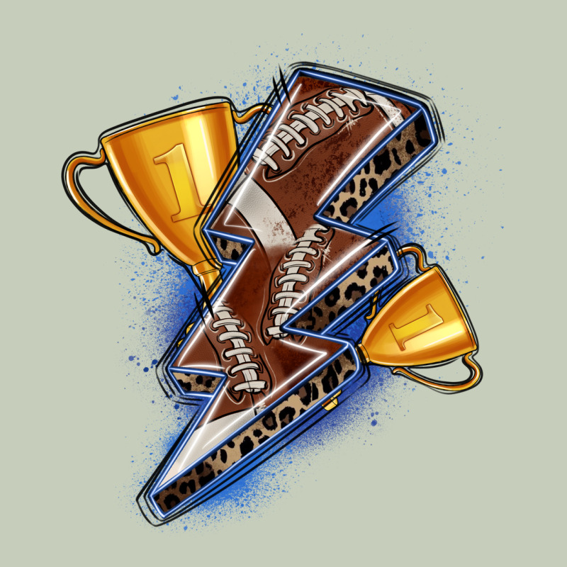 Football Lightning Bolt Ladies Tee by Zillion Design Studio | Teevron