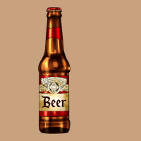 Red Beer Bottle Vintage Tee | Teevron