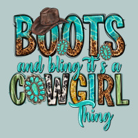 Boots And Bling Its A Cowgirl Thing Heavy Core Tee | Teevron