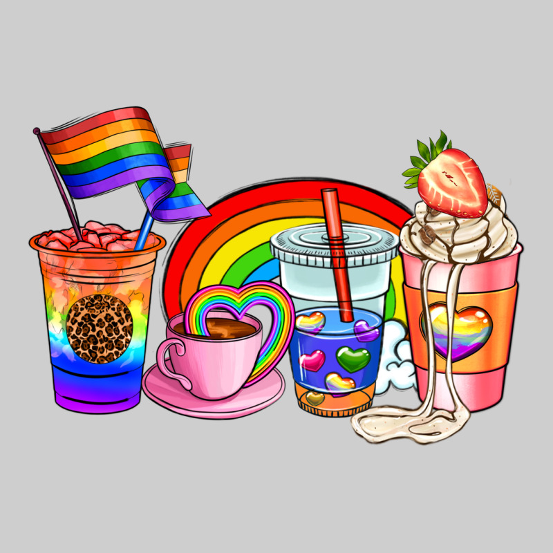 Pride Coffee Cups Premium Tee by AdoDesignShop | Teevron