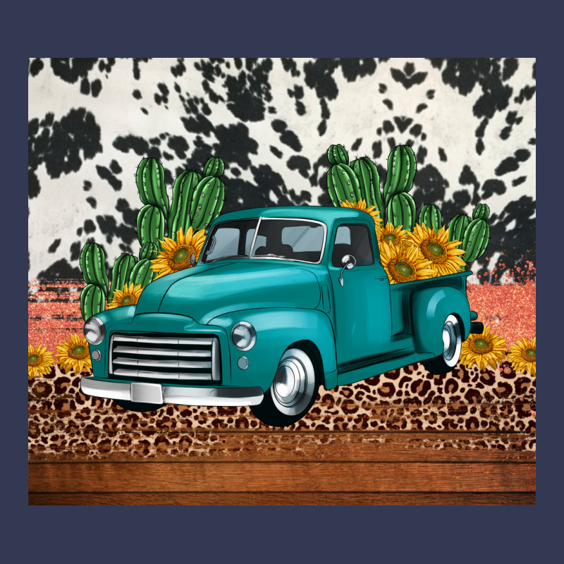 Western Farm Truck Cactus And Sunflowers Heavyweight Hoodie by Jasminsmagicworld | Teevron