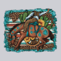 Bucking Bronco Cowboy Rodeo Cactus And Sunflowers Heavyweight Sweatshirt | Teevron