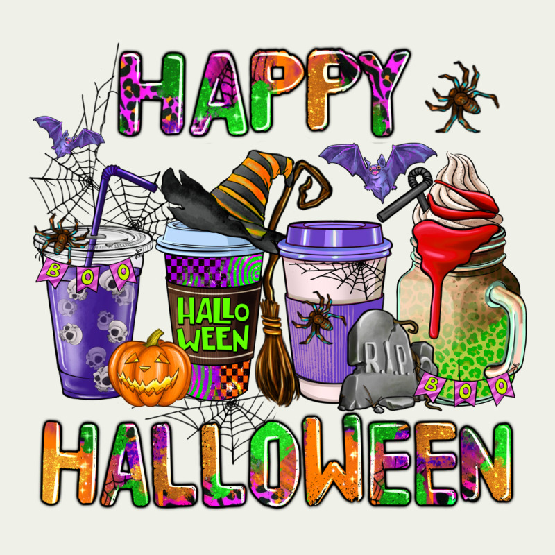 Happy Halloween Coffee Cups Urban Heavy Tee by AdoDesignShop | Teevron