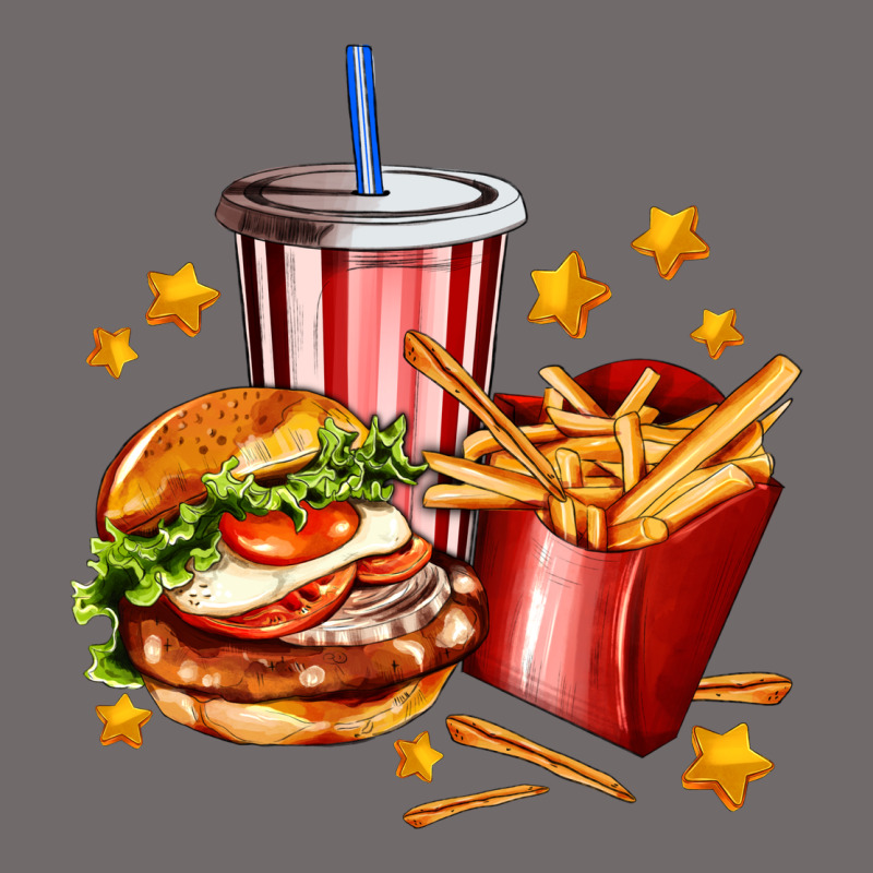 Hamburger Potatoes And Coke Urban Heavy Tee by AdoDesignShop | Teevron