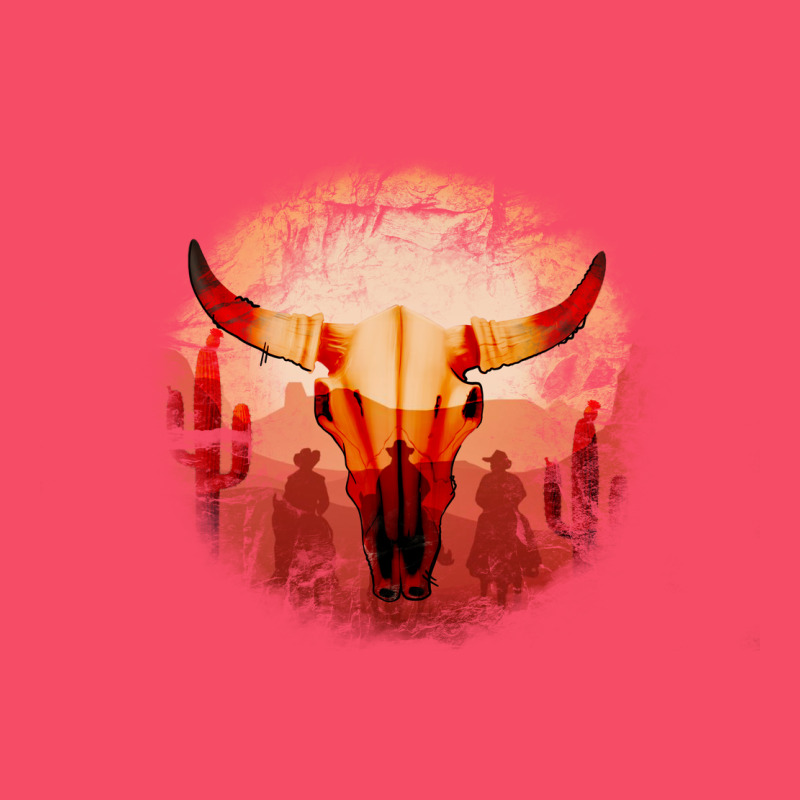 Western Cowboy Sunset Bull Skull Premium Sweatshirt by Bettercallsaul | Teevron