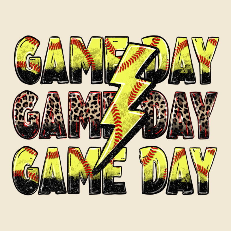 Game Day Game Day Softball Lightning Bolt Ladies Tee by Zillion Design Studio | Teevron