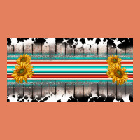 Western Cowhide Serape Sunflower Mama License Plate Classic Tee | Teevron