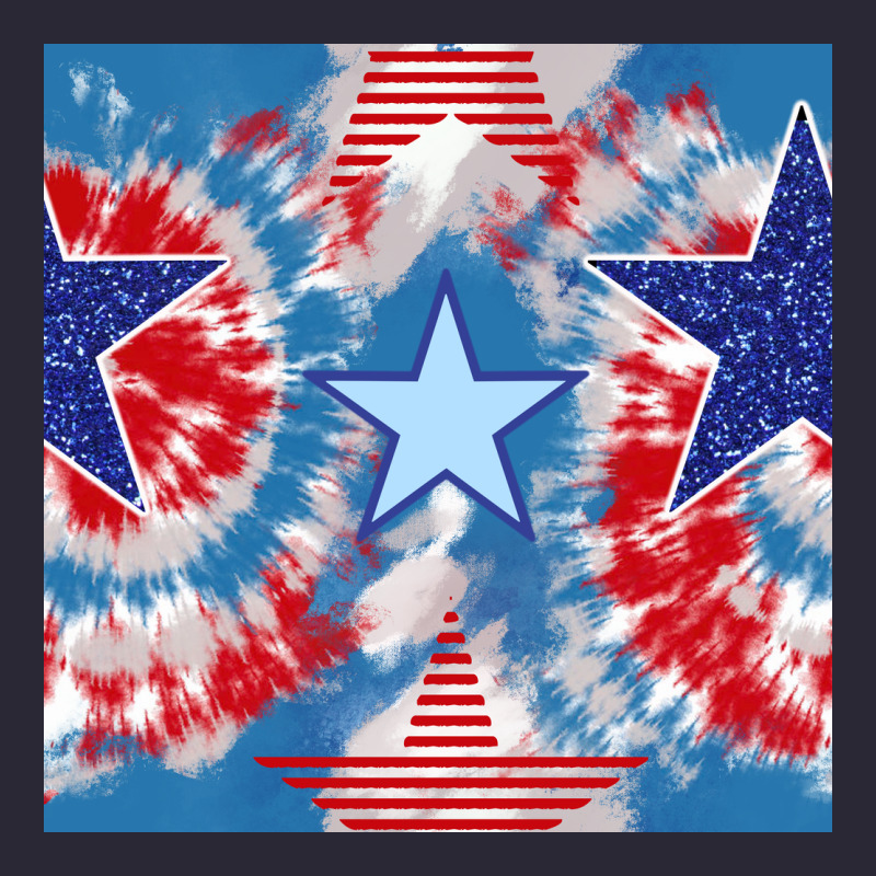 Patriotic Tie Dye Stars Vintage Tee by BundleAndBundleShop | Teevron