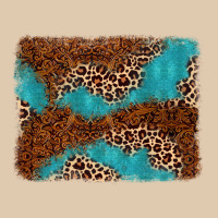 Turquoise Glitter Leopard Background Heavyweight Sweatshirt | Teevron