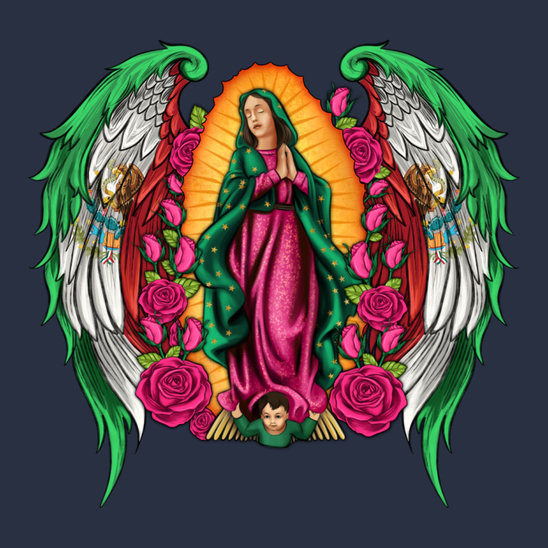 Mexican Flag Wings Our Lady Of Guadalupe Heavyweight Sweatshirt by Artiststas | Teevron