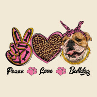 Peace Love Bulldog Premium Tee | Teevron
