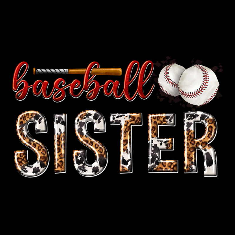 Baseball Sister With Leopard Ladies Tee by texasbilliewilder | Teevron