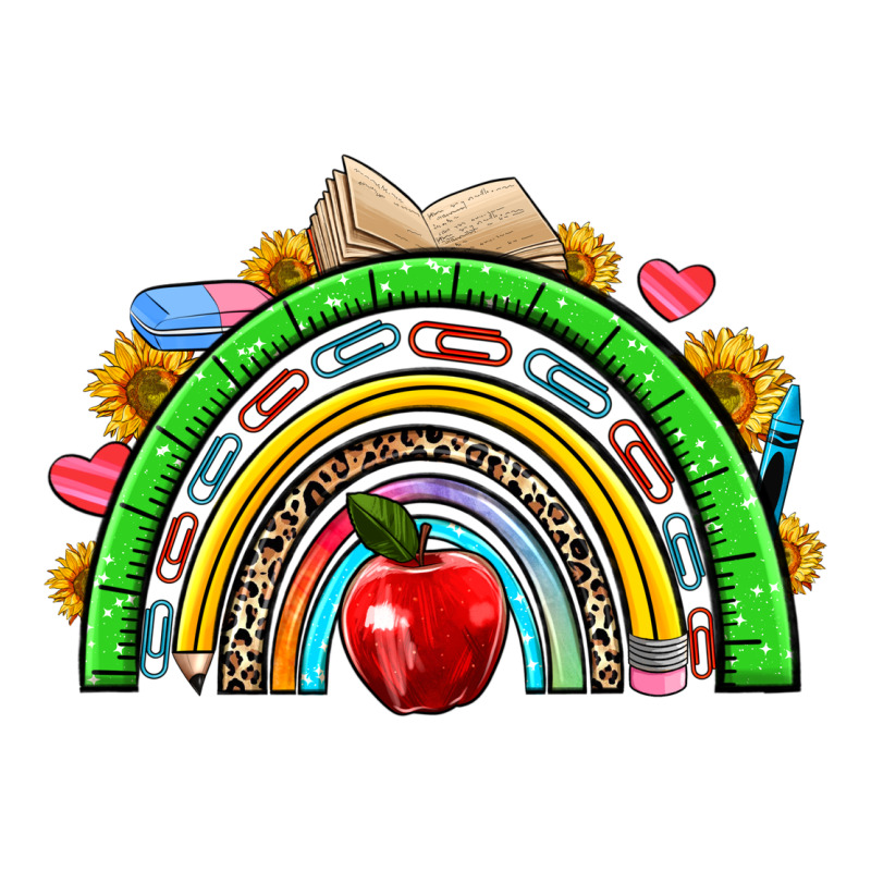 School Rainbow Zipper Hoodie by NancyCooperArtShop | Teevron