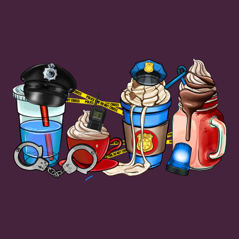 Police Coffee Cup Premium Tee by AdoDesignShop | Teevron