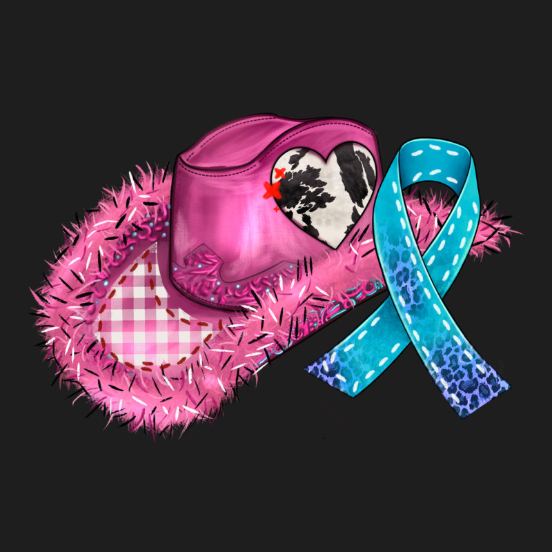Cowboy Hat And Cancer Ribbon Classic Tee by AdoDesignShop | Teevron